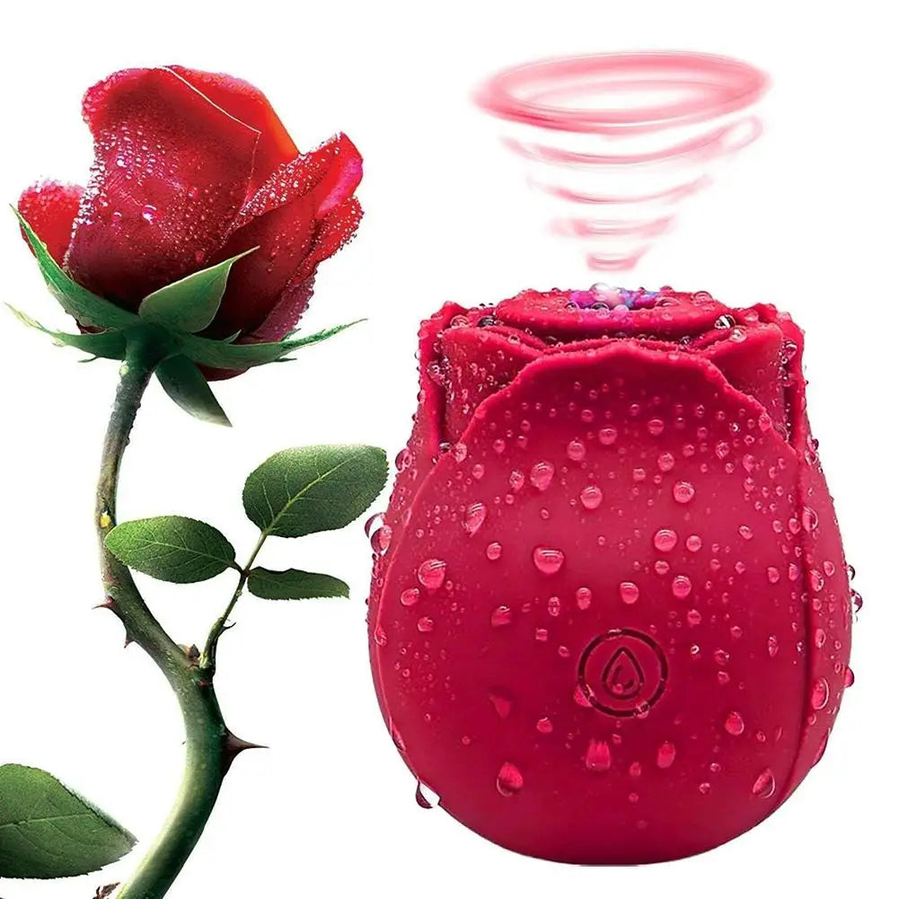 Sucking Vibrator Rose Sex Toy for Women 10 Speed Vibrator Automatic Adult Sex Toy Tongue Licking Rose Flower Vibrator Massager