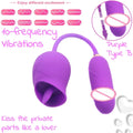 Sex Toy For Female Clitoral Nipple Stimulator Massager Thrusting Dildo Women Adult Sex Products 2 in 1 Rose-Licking Vibrator