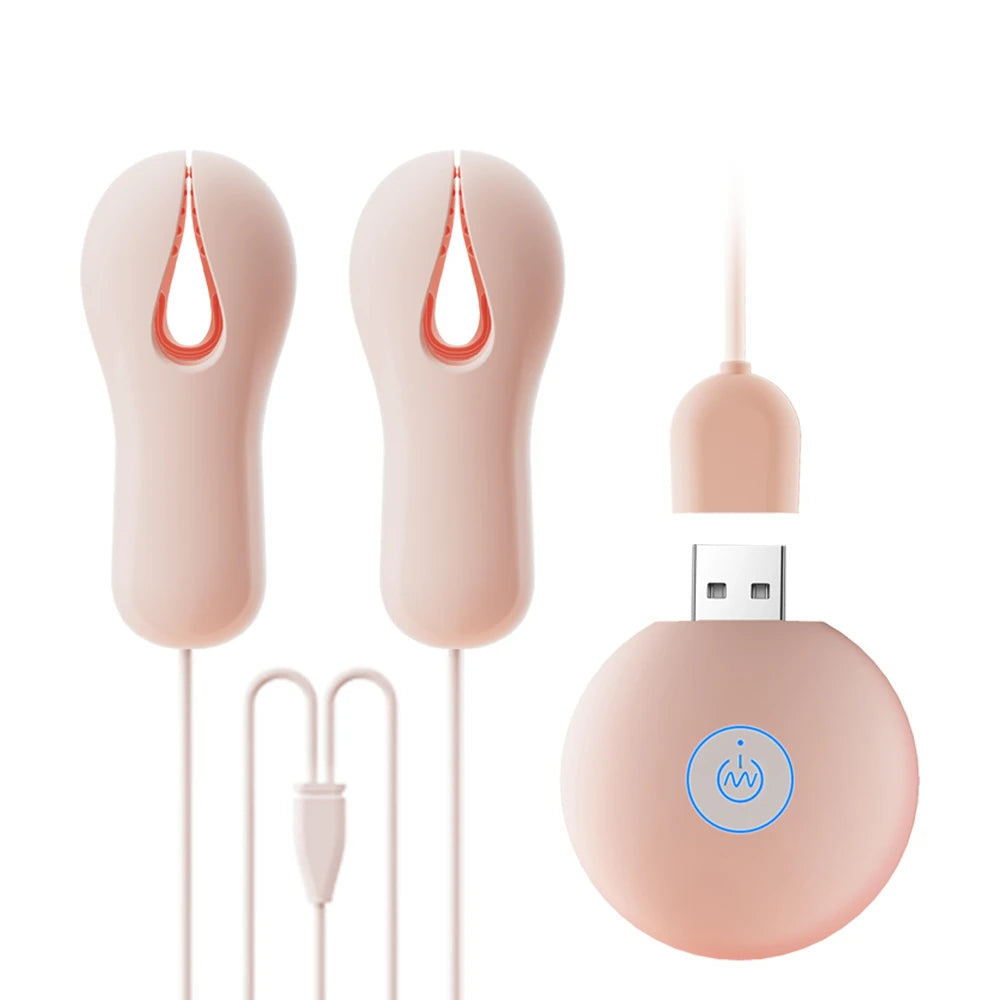 Sex Toy Electric Wearable Nipple Clip Vibrator Erotic Tease Nipple Breast Masturbator G-spot Massage Stimulator Female Adult Toy
