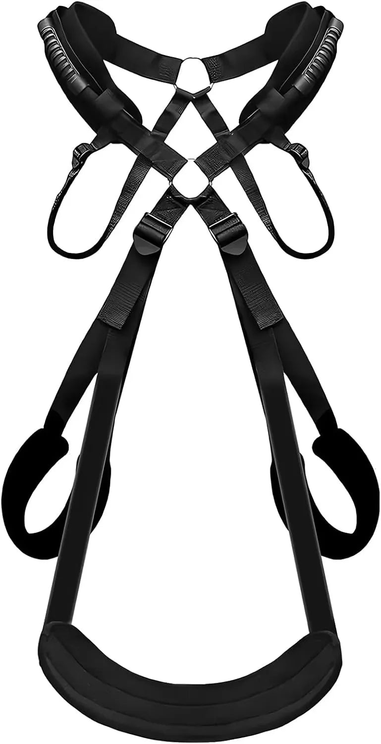 BDSM Sex Swing Set with Bondage Love Slings for Couples Adjustable Strap Adult Sex Toy Soft Plush Padding Mat Sex Restraints Toy