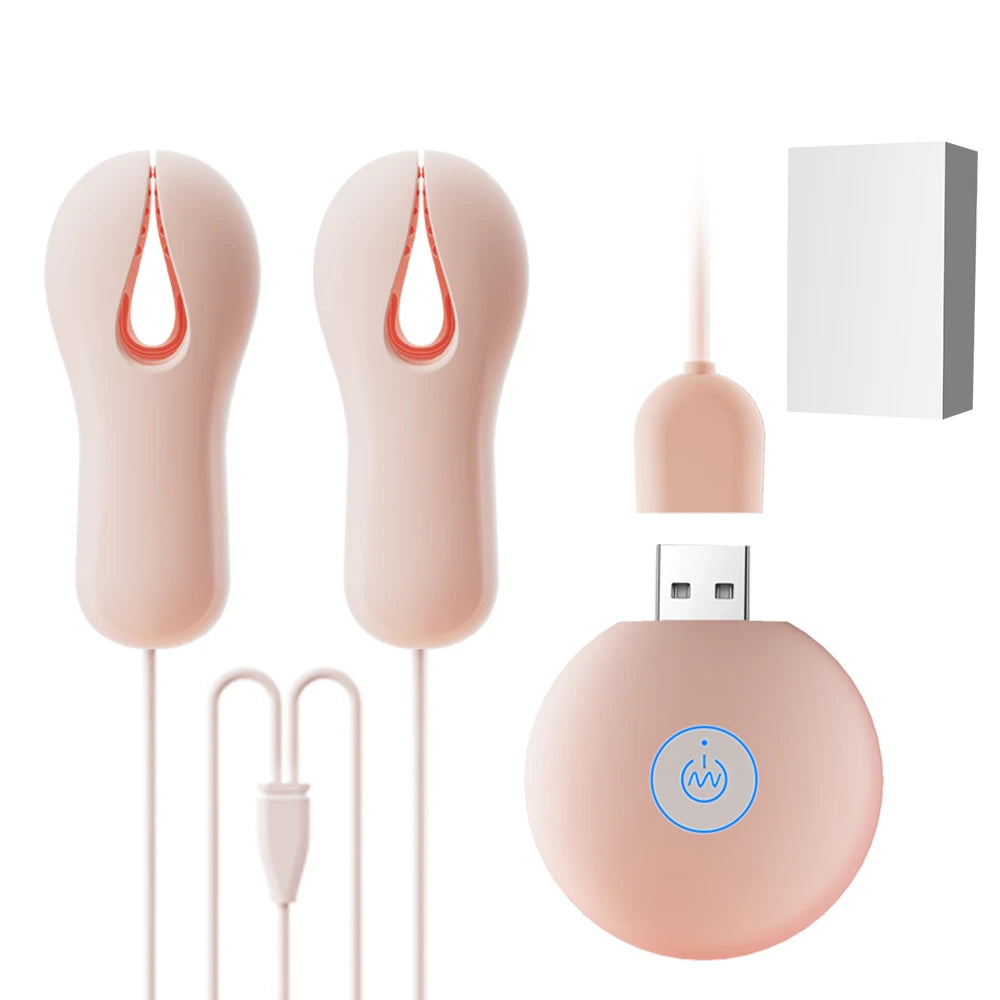 Sex Toy Electric Wearable Nipple Clip Vibrator Erotic Tease Nipple Breast Masturbator G-spot Massage Stimulator Female Adult Toy