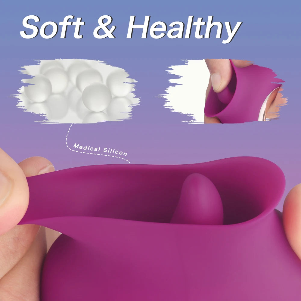 Sexy Tongue Licking Vibrator G Spot Dildo Clitoral Nipple Stimulator Oral Sex Tongue Pussy Vagina Sex Toy Women Suitable For 18+