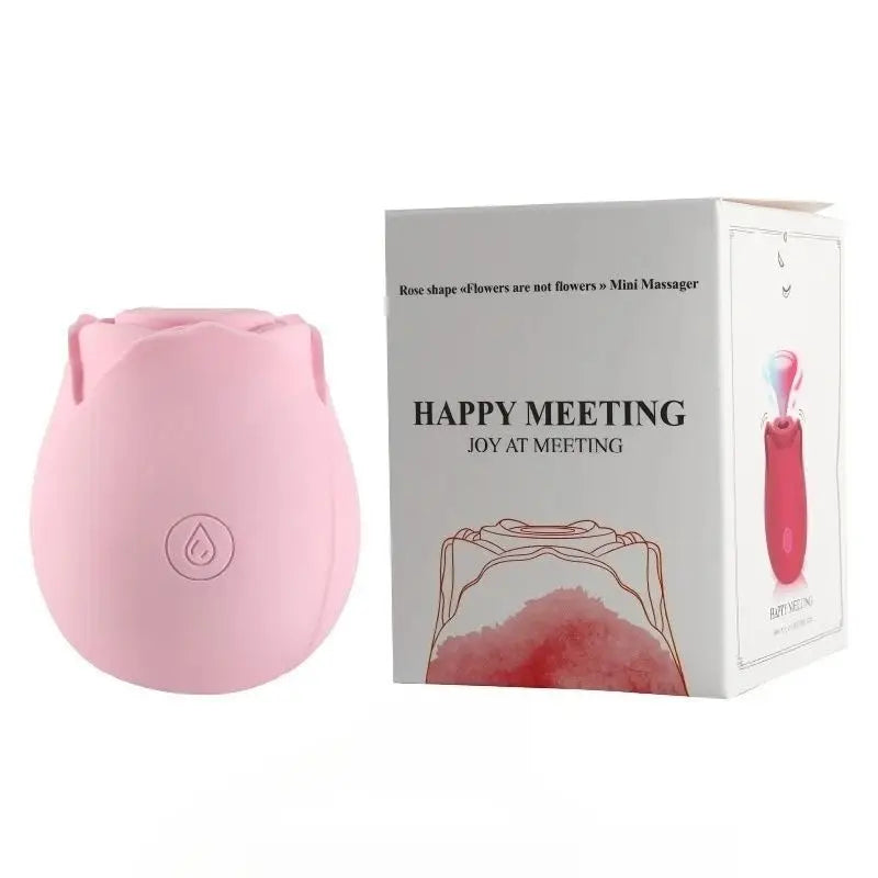 Sucking Rose Vibrator Toy for Women Masturbation Vacuum Stimulator Oral Nipple Clit Sucker Female Sex Toy Goods for Female Adult