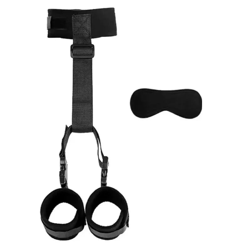BDSM Adult Sex Toy Kits Sets for Sexy Games Bondage Mask Set Feather Handcuffs Ankle Cuff Restraints for Couple Sexual Aids 18+
