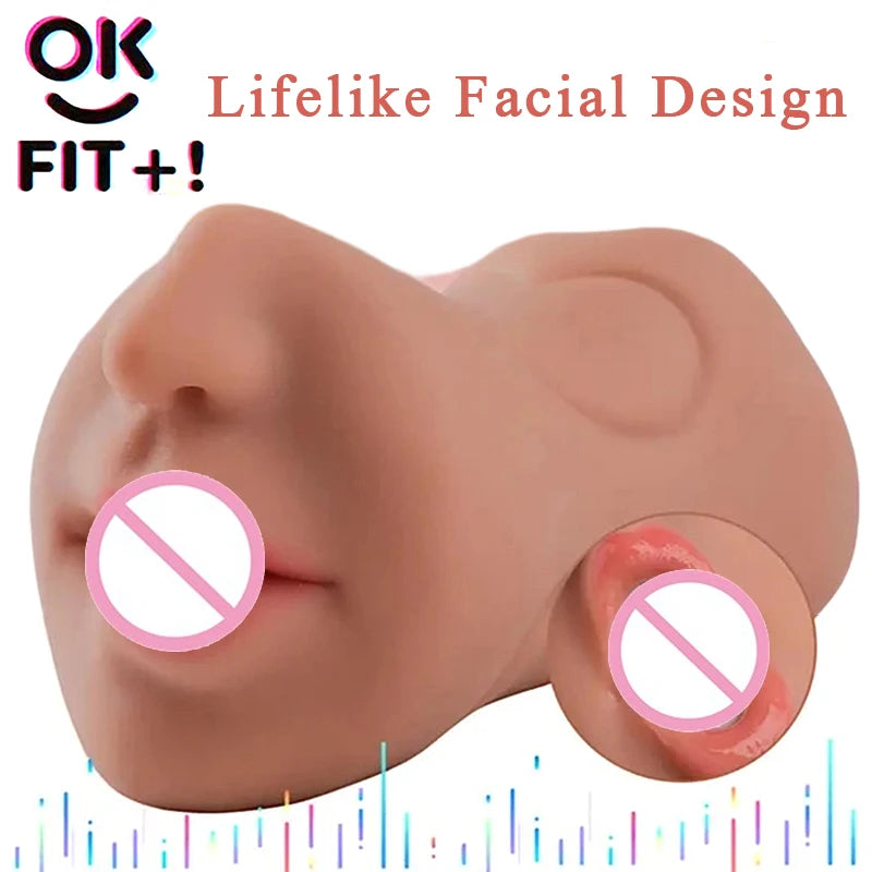 New Male Sex Toys With Sexy Mouth Realistic Vagina And Tight Anus Ass Oral Sex Doll Stroker Adult Toys Adult Supplies For Men