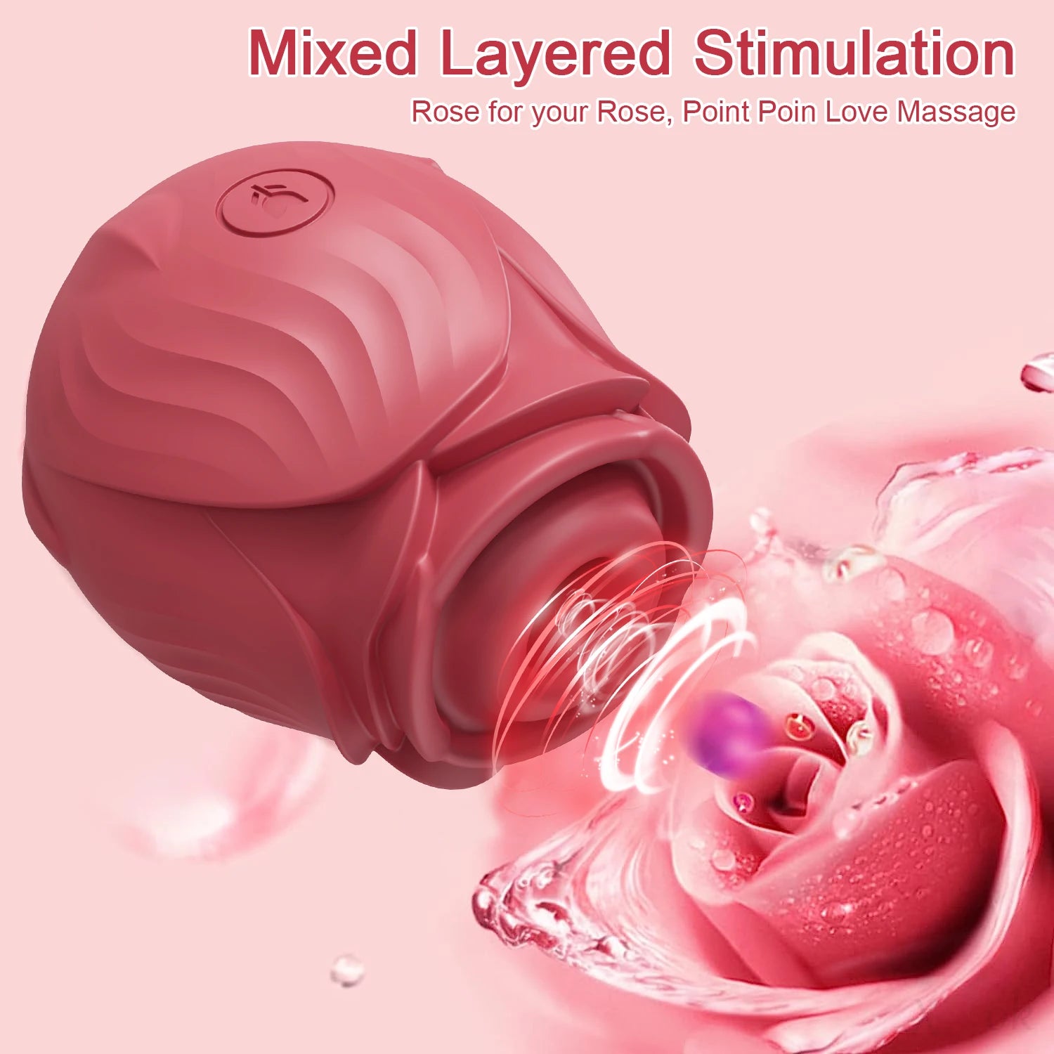 Rose-Toy Clitoris Sucking Vibrator Suction Cup Vacuum Nipple Clitoral Stimulator Female Adult Sex Toy Couple Masturbation Device