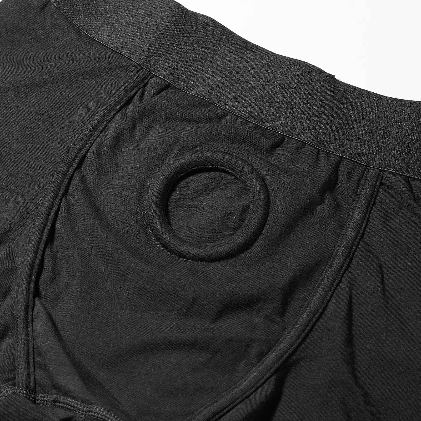 Quker Bean Black Strap On Harness Underwear Boxer Briefs Boxer Shorts