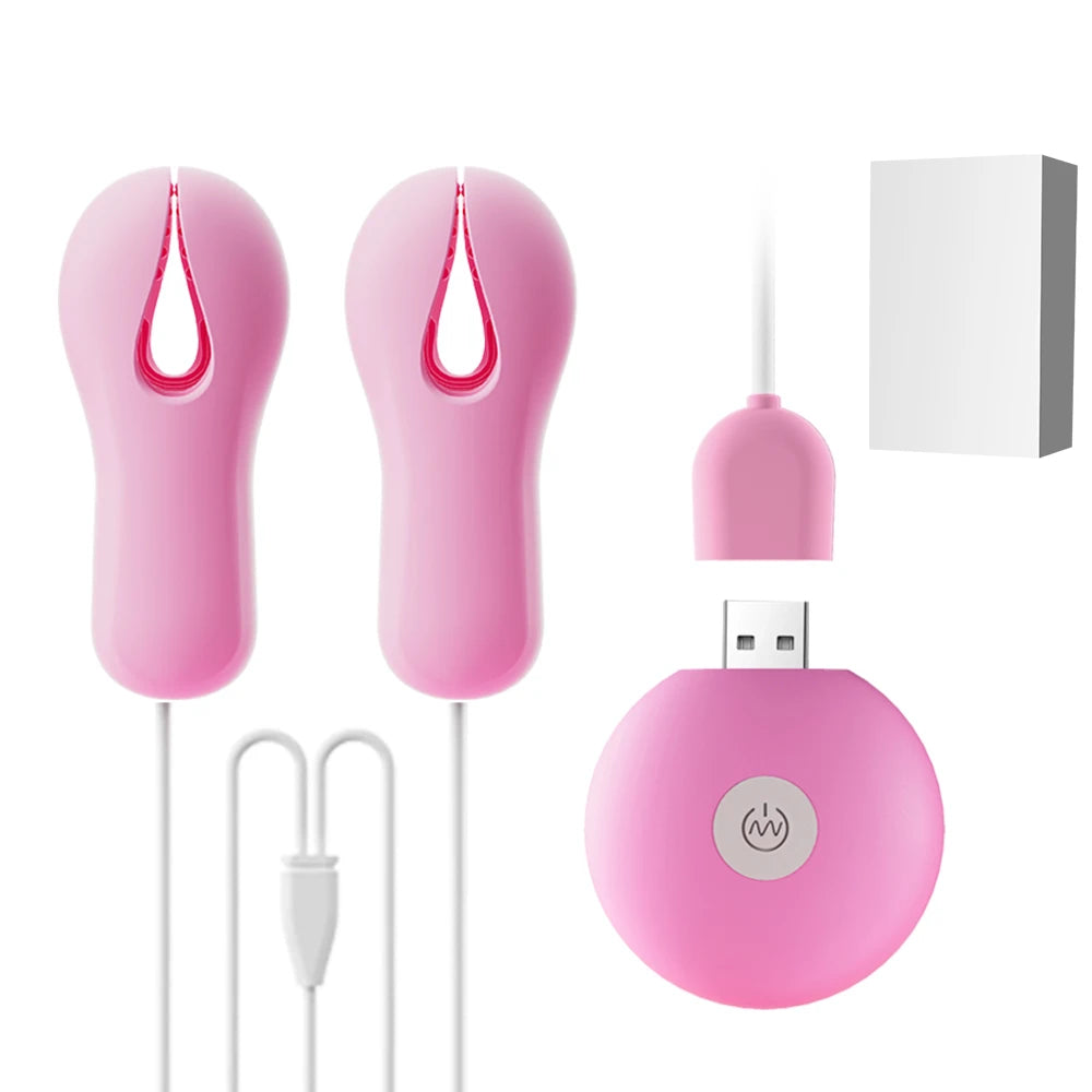 Sex Toy Electric Wearable Nipple Clip Vibrator Erotic Tease Nipple Breast Masturbator G-spot Massage Stimulator Female Adult Toy