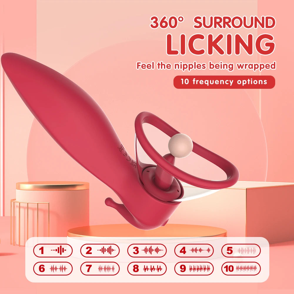 Tongue Licking Vagina Pussy Orgasm Female Masturbation 18 Sex Toy Clit Stimulator Licking Vibrator Sucking Clitoris Women Sextoy