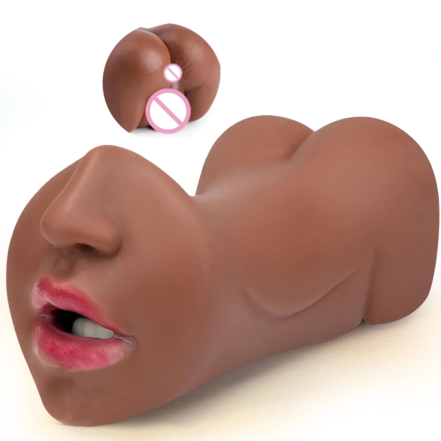 3 IN 1 Sex Toys Masturbation For Men Deep Throat Artificial Real Pussy Oral Male MasturbatorBlowjob Realistic Rubber Vagina