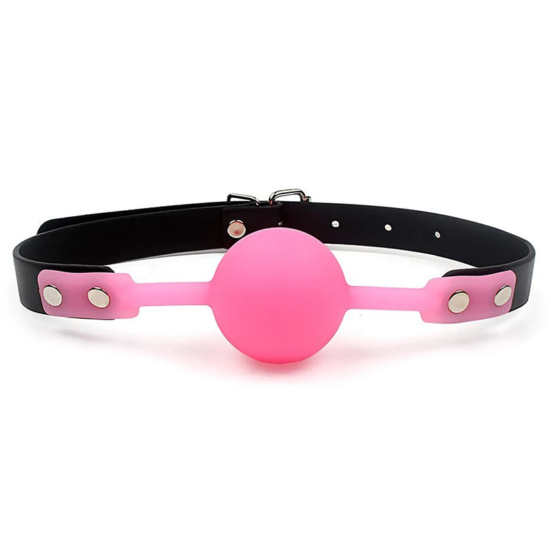 Hot！4 Colors Soft Silicone Gag Ball Woman Sexy Gag Oral Fetish Sex Toys For Couples Oral Fixation Bondage Restraints Erotic Toy