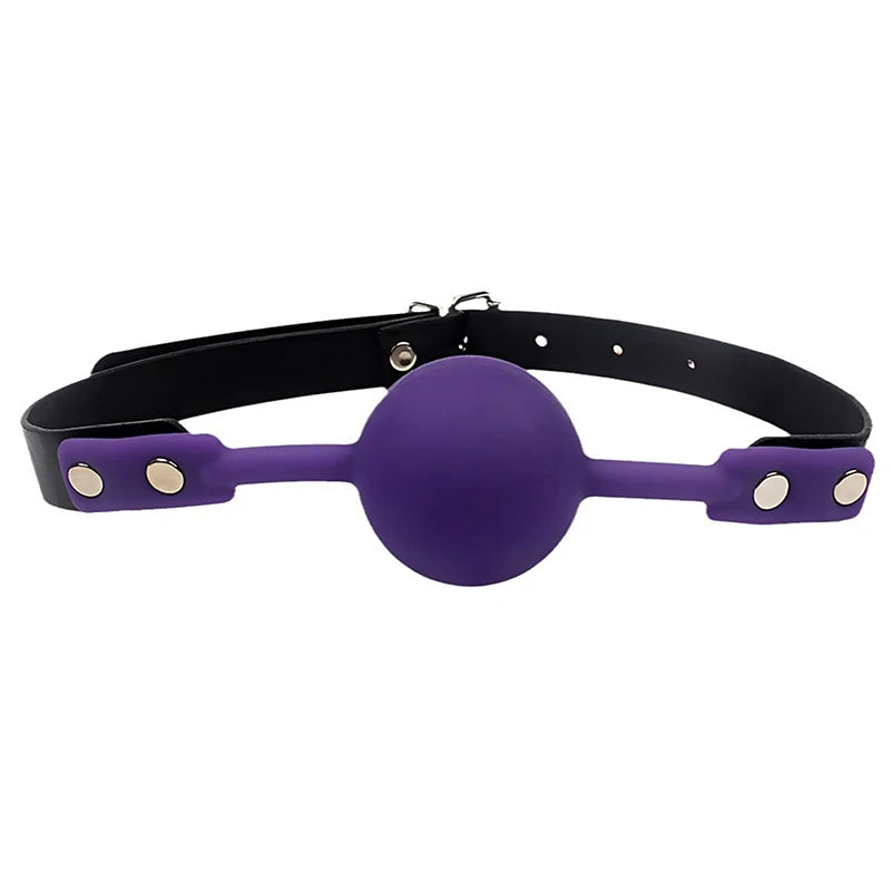 Hot！4 Colors Soft Silicone Gag Ball Woman Sexy Gag Oral Fetish Sex Toys For Couples Oral Fixation Bondage Restraints Erotic Toy