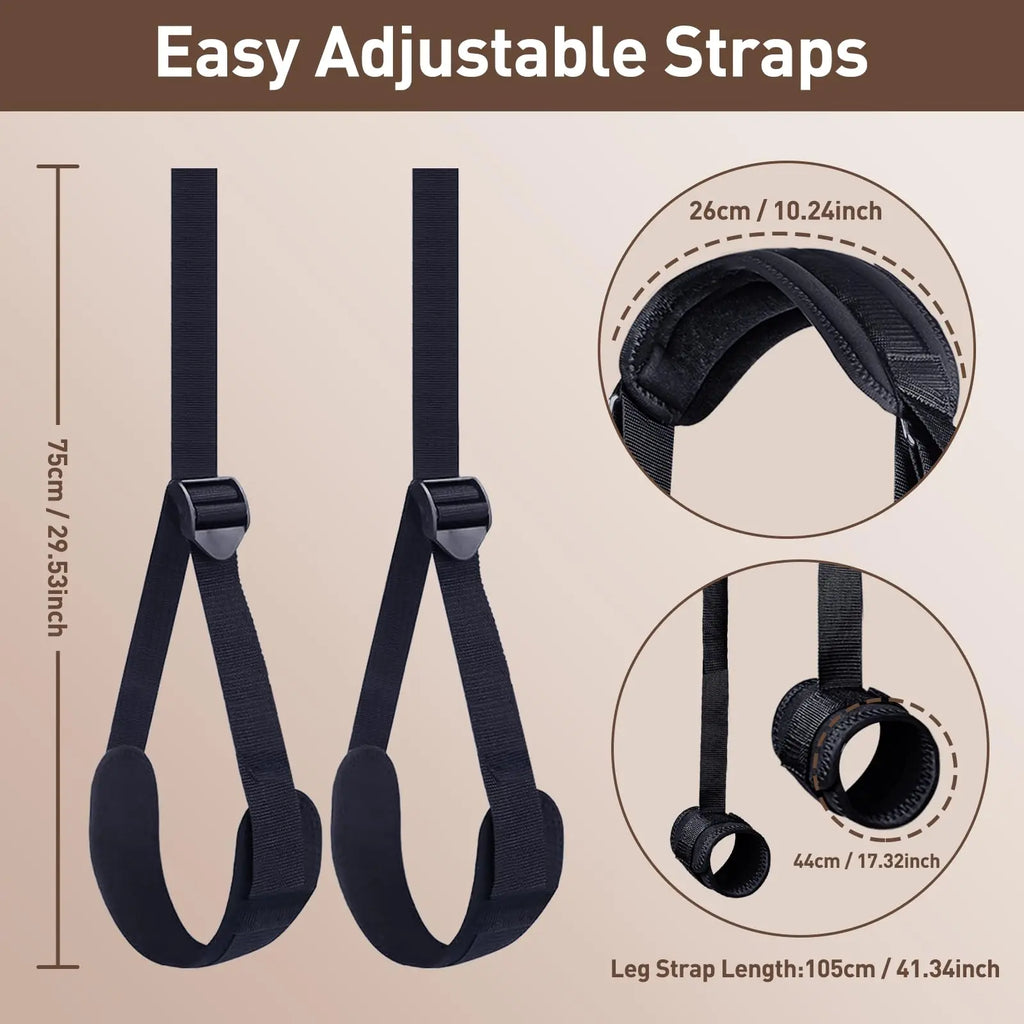 Women Sex Toys BDSM Bondage Restraints Straps Neck to Wrist Thigh/Ankle for Adult Couples SM Games Play Sex Bondage Straps