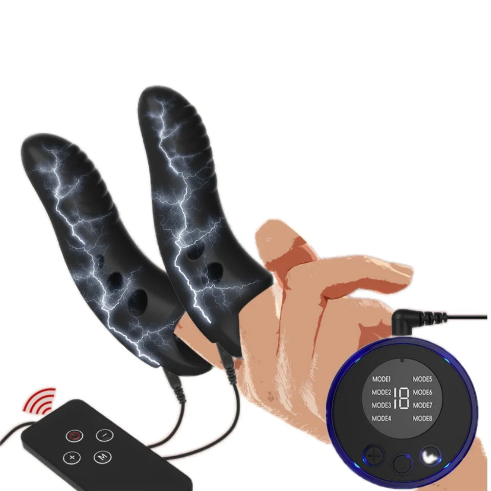 BDSM Play Game Toys Electro Adult Products Toys Vibrator G-spot Finger Vibrator Powerful Motor Clitoral Vibrator Stimulation