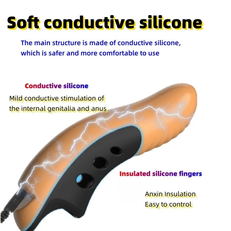 BDSM Play Game Toys Electro Adult Products Toys Vibrator G-spot Finger Vibrator Powerful Motor Clitoral Vibrator Stimulation