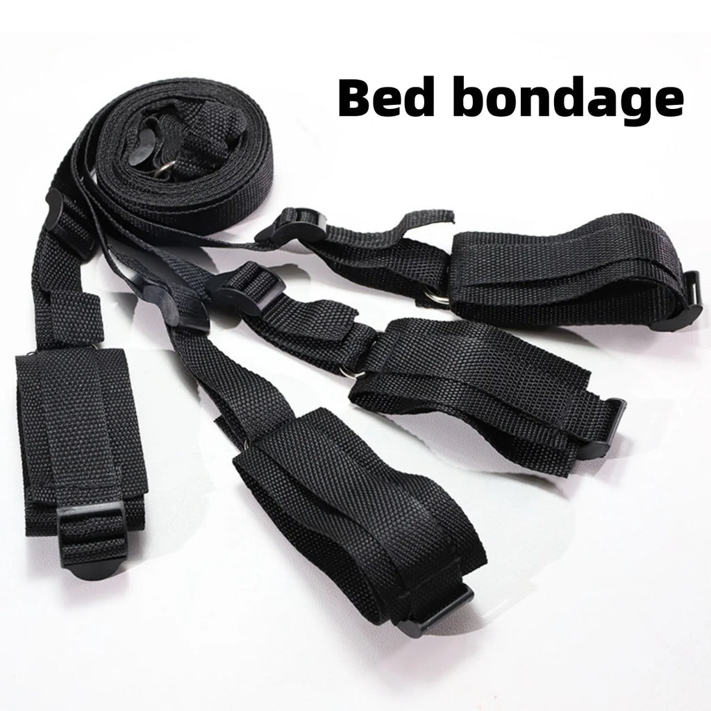BDSM bed restraint belt set, customized for couples to engage in intimate activities, adult sex toys, bondage belts