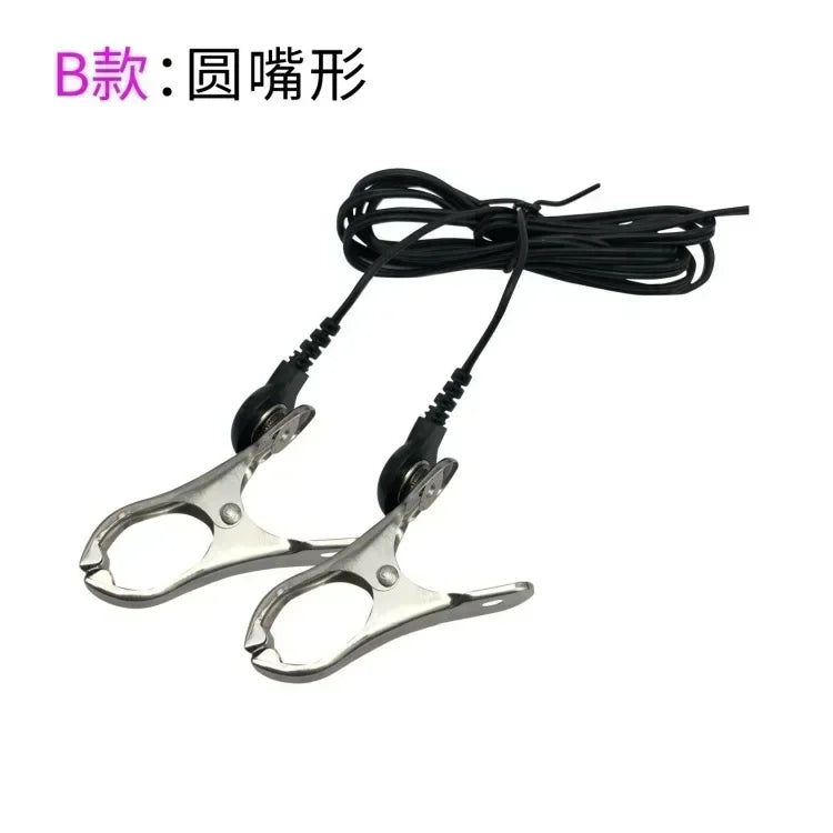 BDSM Fetish Sex Toys Electric Shock Adult Sex Toys Nipple Stimulator Electric Shock Nipple Clamps Full Body Massage SM Electric