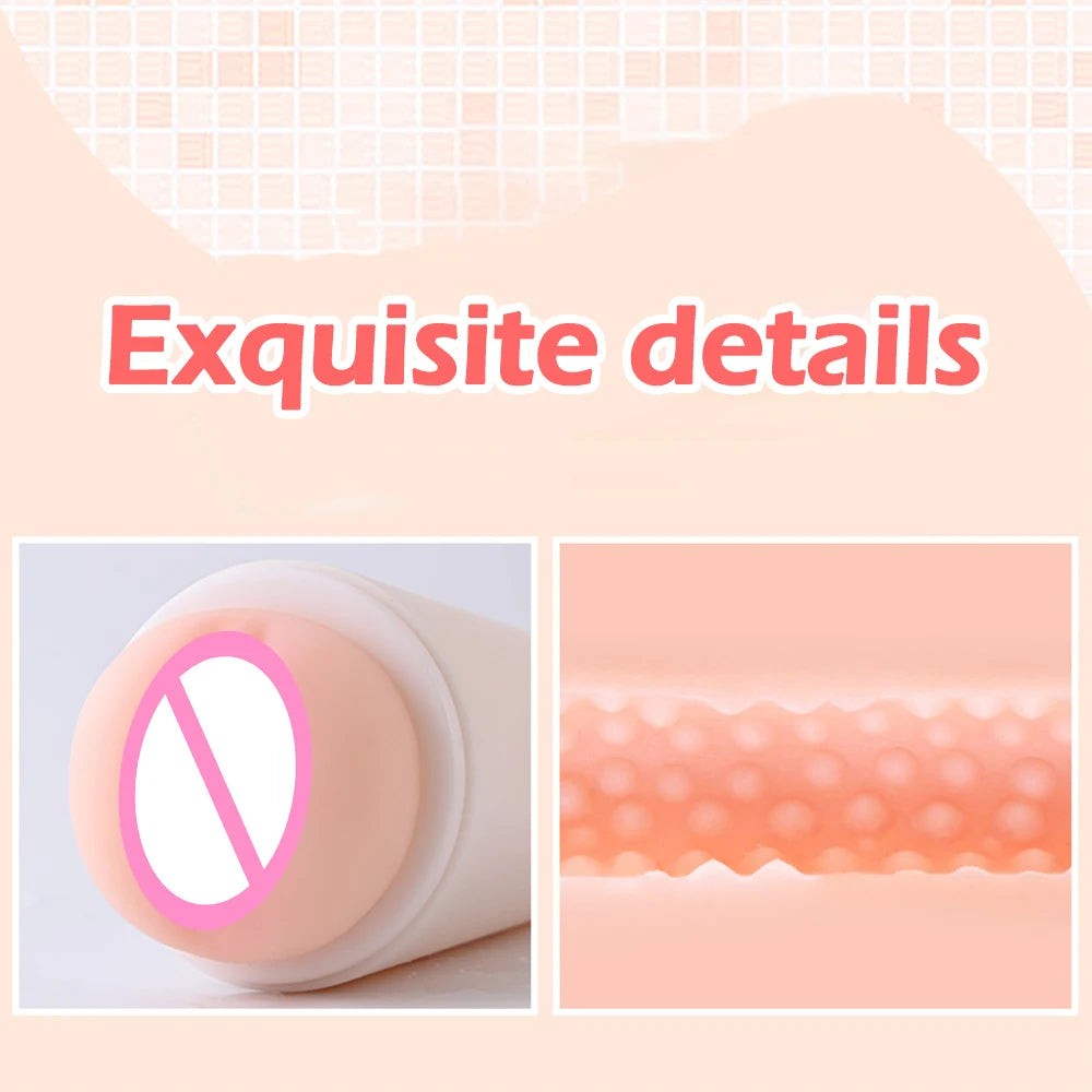 Sex Toy for Men Realistic Adult Product Male Masturbation Cup Artificial Vagina 3D Manual Pocket Pussy Men’s Masturbator Cup