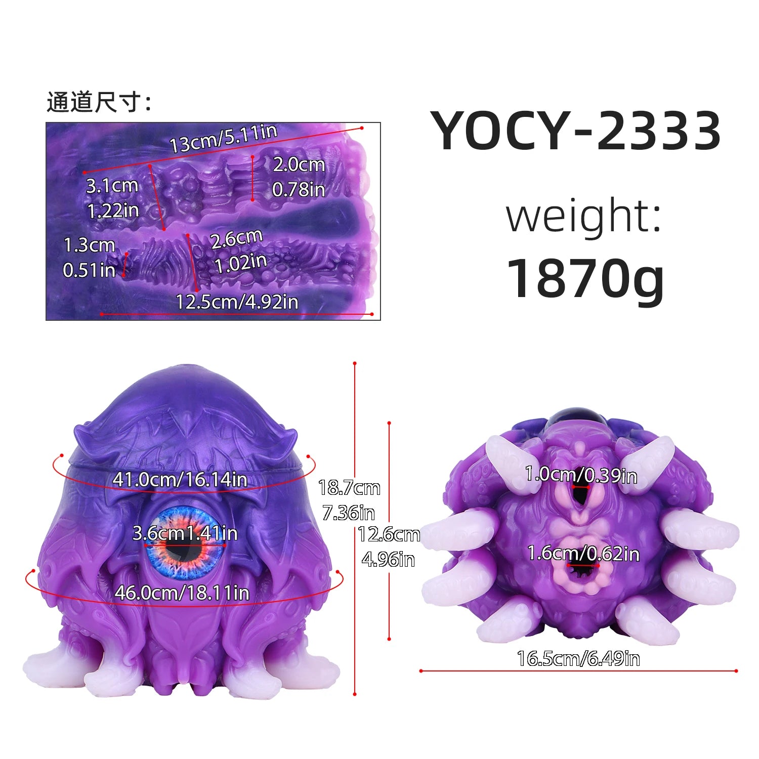 YOCY Male Masturbator Sex Toys for Men Masturbation Lifelike Animal 3D Sex Doll Silicone Pocket Pussy Sucking Toy Adult Sex Toys
