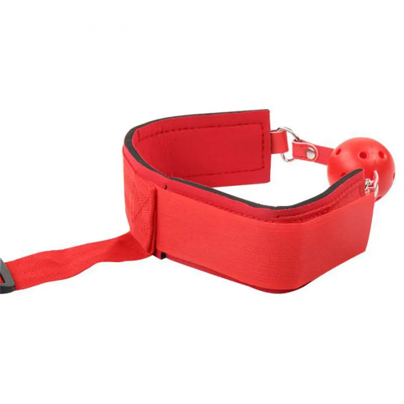 Bdsm Bondage Set Restraint Adult Game No Vibrator Handcuff Neck Collar Wrist Mouth Gag Strap Fetish Sex Toys For Woman Couples