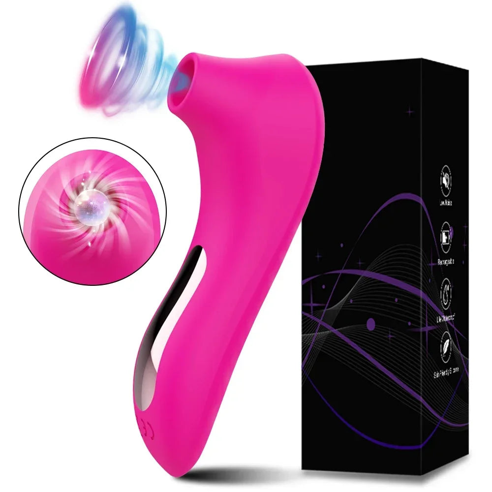 Sex Toys Sucking Vibrator Female Nipple Oral Sucker Clitoris Vibration Stimulator Sex Toy for Women Sexy Adults Supplies 18+