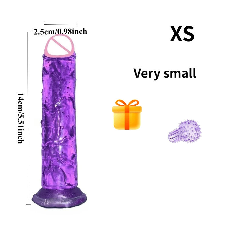 Adult Sex Toys Dildo Adults Fun Jelly Dick Suction Cup Pussy Butt Plug Anal Masturbator Realistic Dildos Safer Sex Products 18+