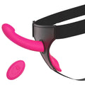 Strap-On Vibrating Dildo Adjustable Harness Vibrator with 10 Vibration Modes Wearable Harness Sex Toy for Female Couple Lesbians