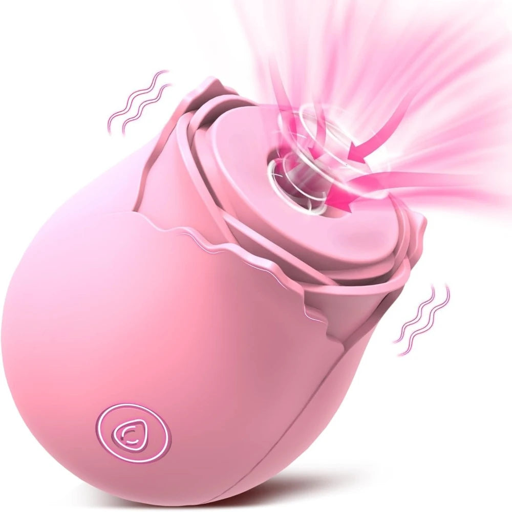 Rose Sex Toy Adult with 9 Sucking Vibrator for Women G Spot Massger Clit Nipple Sucker Vibration for Female Couples Sex Game
