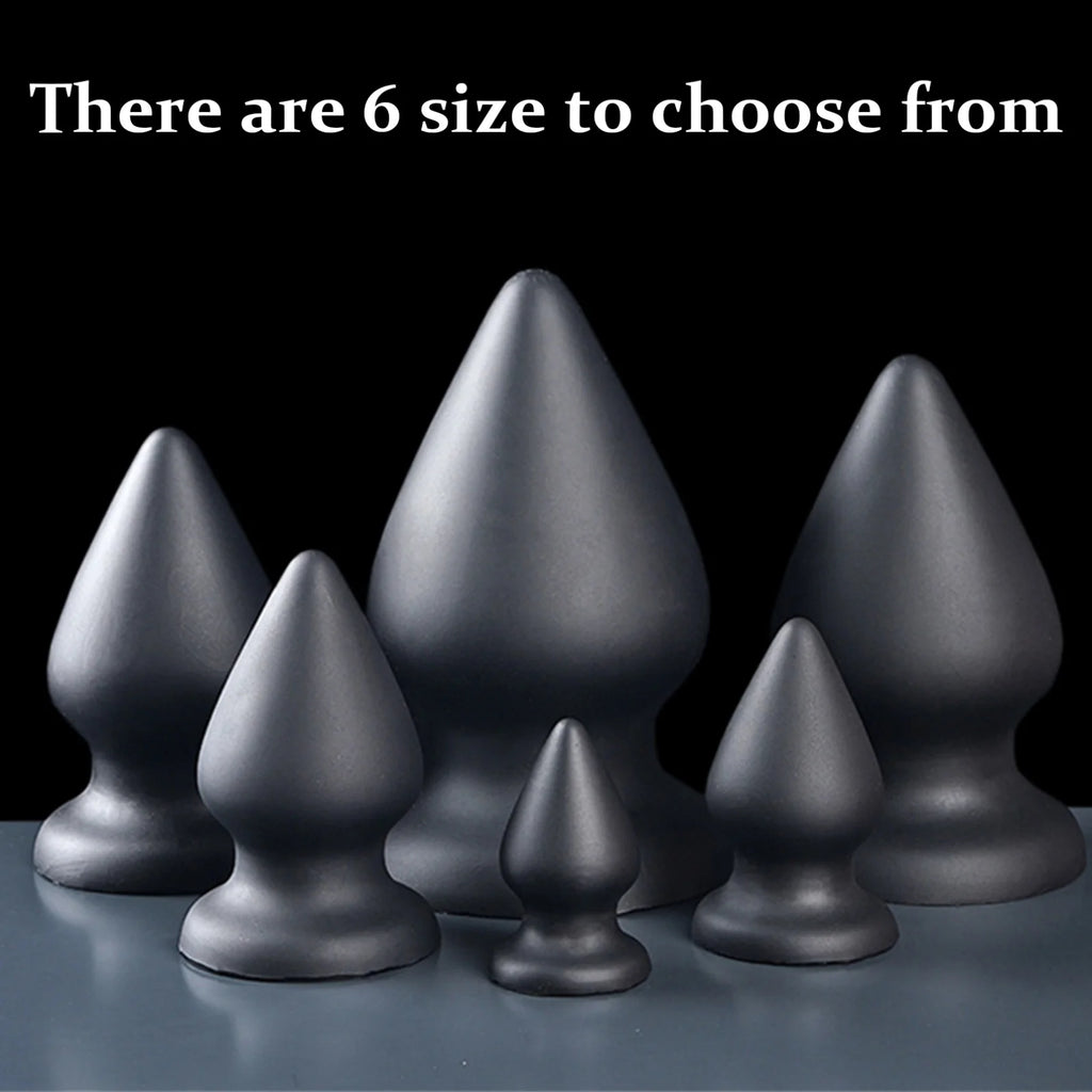 Pointed Tapered Anal Plug Silicone Anal Dildo Huge Buttplug Sex Toys Women Men Gay Big Suction Cup Vaginal Prostate Massage 18+