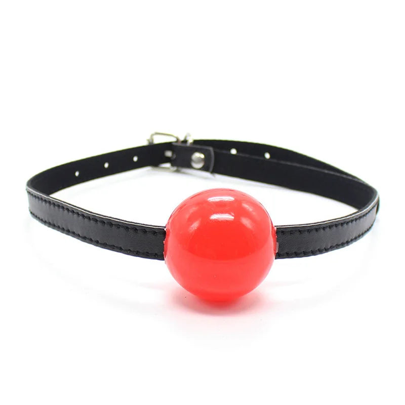 BDSM Ball Gag for Submissive Silicone Slave Throat Mouth Open Gags PU Leather Harness,Bondage Restraints,Sex Toys for Couples