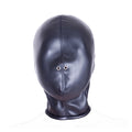 BDSM Leather Hood, Adjustable Full Head Coverage, Sadistic Sex Game, Punishment,BDSM Bondage Training,Adult Sex Toys for Couples