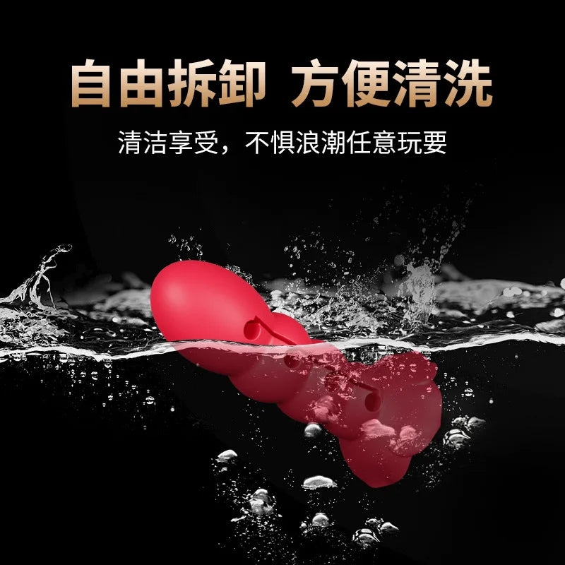 BDSM Ball Gag with Dildo – Silicone Mouth Gag with Penis Attachment, Adjustable Strap Open Mouth O-ring, Sex Restraint Toys for