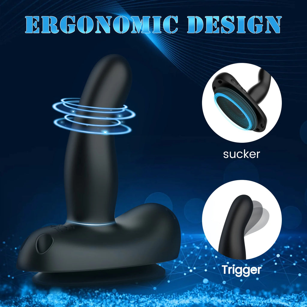 Strap On Dildo Anal Vibrator With Suction Cup Swing Prostate Massager for Men Wiggle Butt Plug Stimulator Sex Toy for Couples