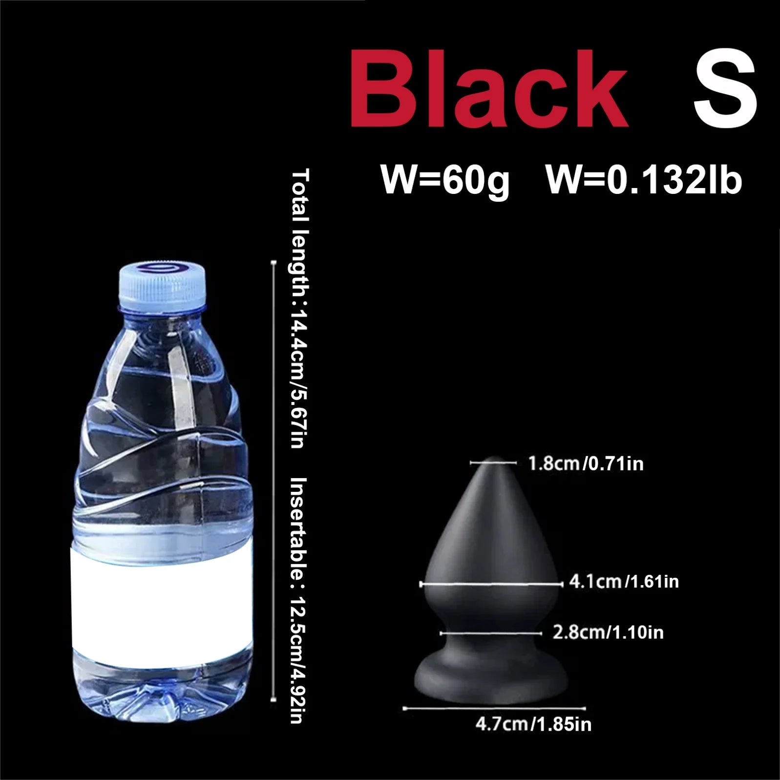 Pointed Tapered Anal Plug Silicone Anal Dildo Huge Buttplug Sex Toys Women Men Gay Big Suction Cup Vaginal Prostate Massage 18+