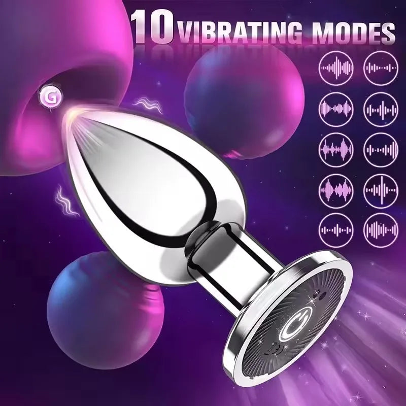 BDSM Remote control electric anal plug butt plug, magnetic charge,G-spot masturbation, Passionate party dance, adult pleasure, a