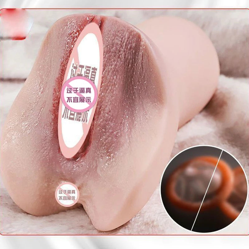 Male Masturbator Real Vagina Anal Sex Toys Realistic vulva Pocket Pussy Sex Toys for Men Adult 18 Products Penis Stimulator shop