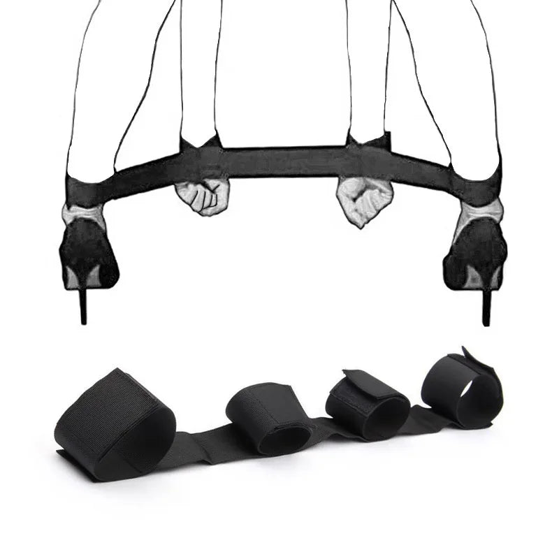 BDSM bed restraint belt set, customized for couples to engage in intimate activities, adult sex toys, bondage belts