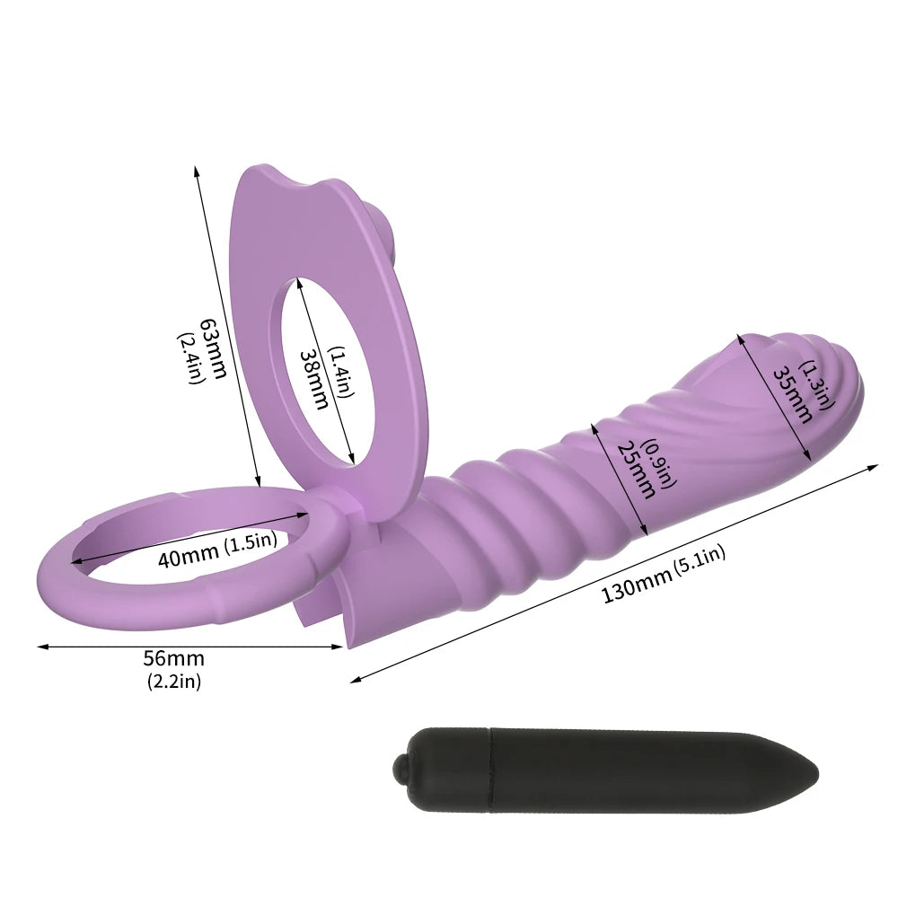 Sex Shop Double Penetration Anal Plug Dildo Big Butt Plug Vibrator For Men Strap On Penis Vagina Plug Adult Sex Toys For Couples