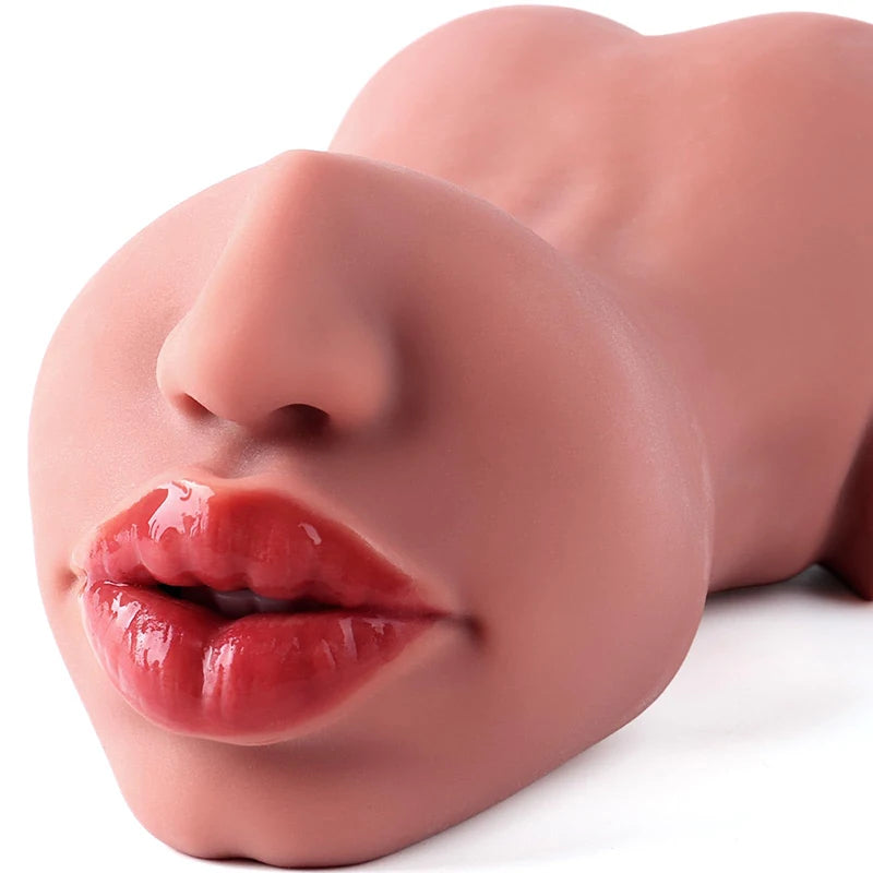 Male Masturbator Sex Toy, Adult Toy 2-in-1, Realistic Oral Masturbation Male Oral Masturbator Oral Sex, Realistic Oral Masturbat