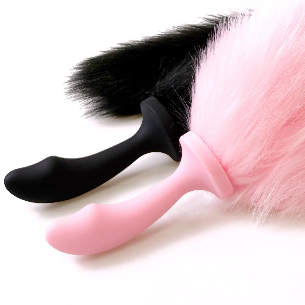 Sexy Fox Anal Plug Tail Silicone Anal Toys For Women Men Butt Plug Dildos Small Tail Anal Plug Cosplay Sex Toys For Adult