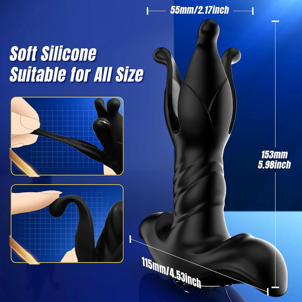 Male Sex Toys Prostate Massager Anal Vibrator for Men Women Anal Plug Tension Shock Flapping Thrusting Vibrating Gay Butt Plug