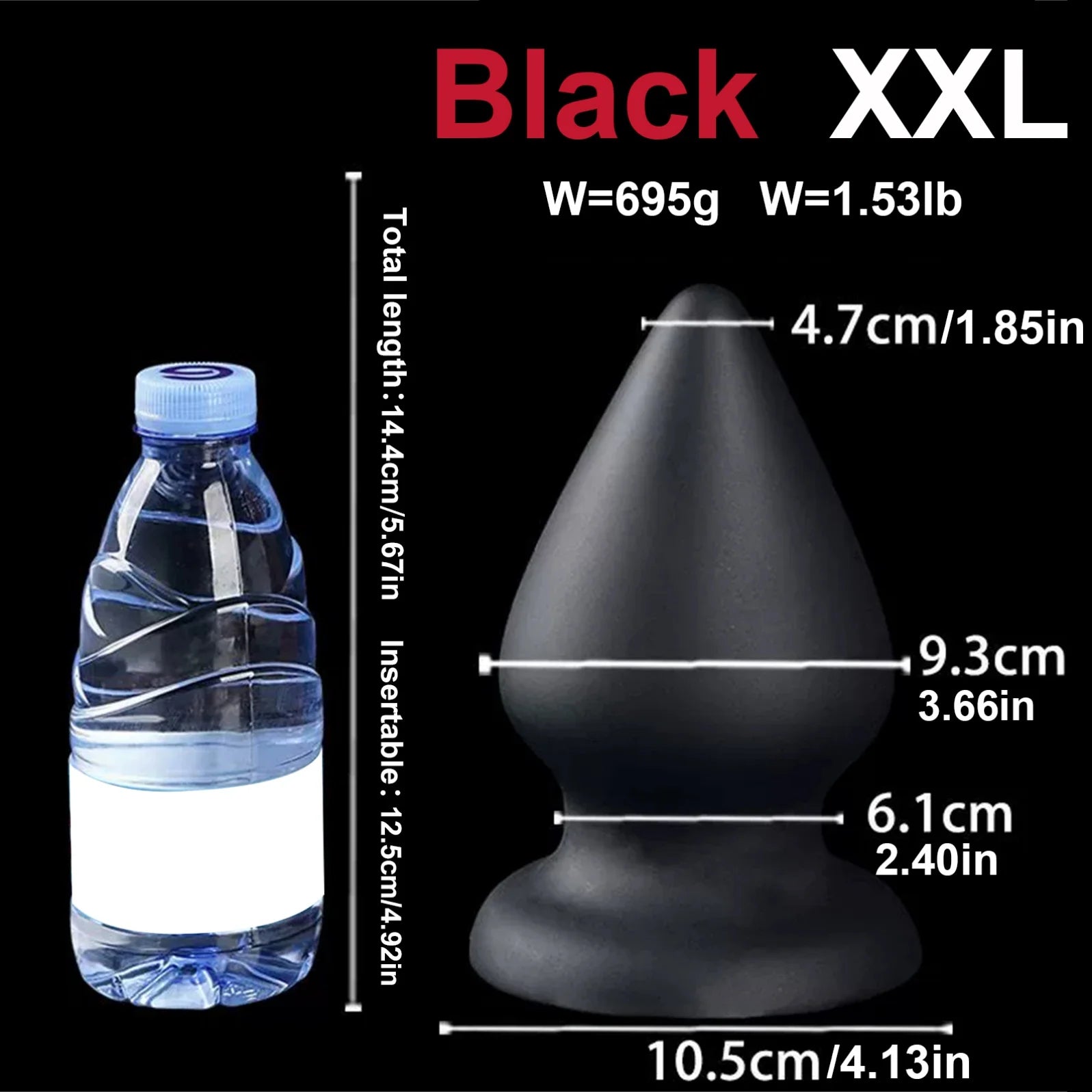 Pointed Tapered Anal Plug Silicone Anal Dildo Huge Buttplug Sex Toys Women Men Gay Big Suction Cup Vaginal Prostate Massage 18+