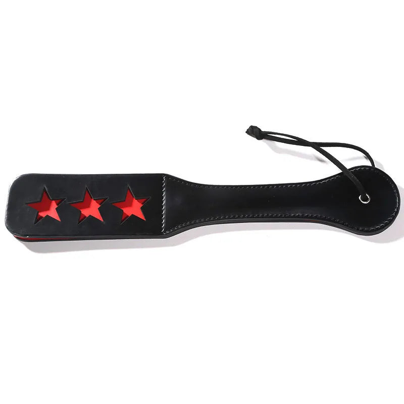 pattern Printed BDSM Paddle Unique Design, Soft Leather Material, Ideal for BDSM Interaction and Other Intimate Scenes