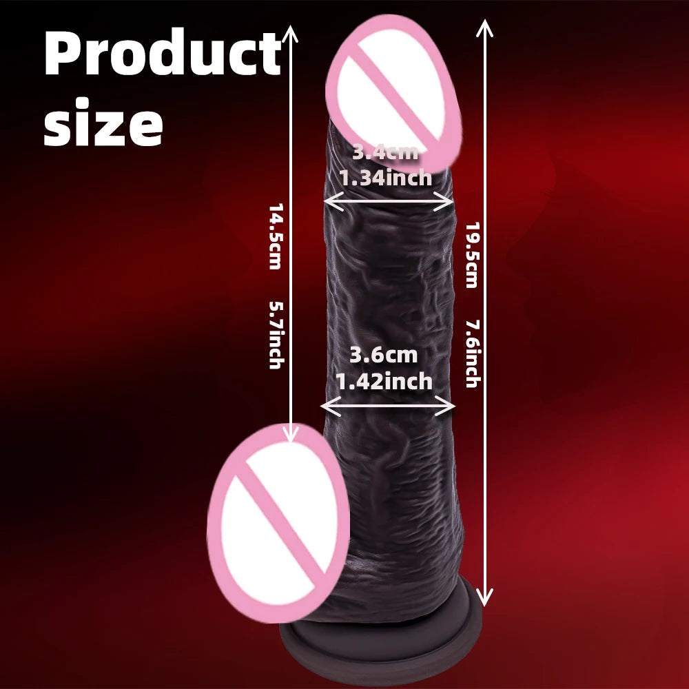 Strap On Realistic Dildo Female Silicone Soft Real Peins Suction Cup Big Cock Dildio Dick Adults Sex Toys For Women Masturbation