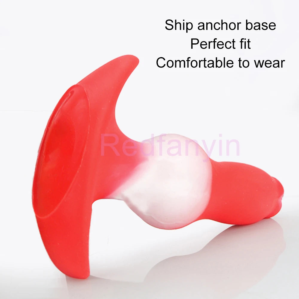 Sex Toys for Women Men Wear Anal Plug Dog Knot Style Silicone Soft Butt Plug 18+ Anal Dilation Prostate Massage Masturbation