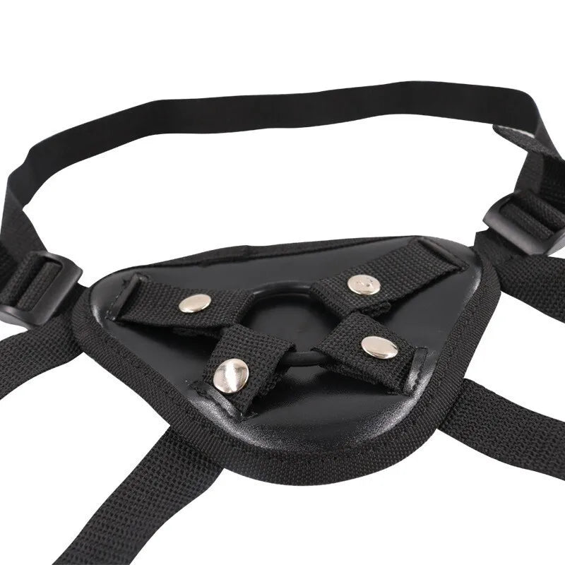 Strap on Dildo Harness Lesbian Adult Sex Toys for Women Men Pegging Dildo Adjust Waist Thigh Soft Nylon Vegan Leather Belt Toys