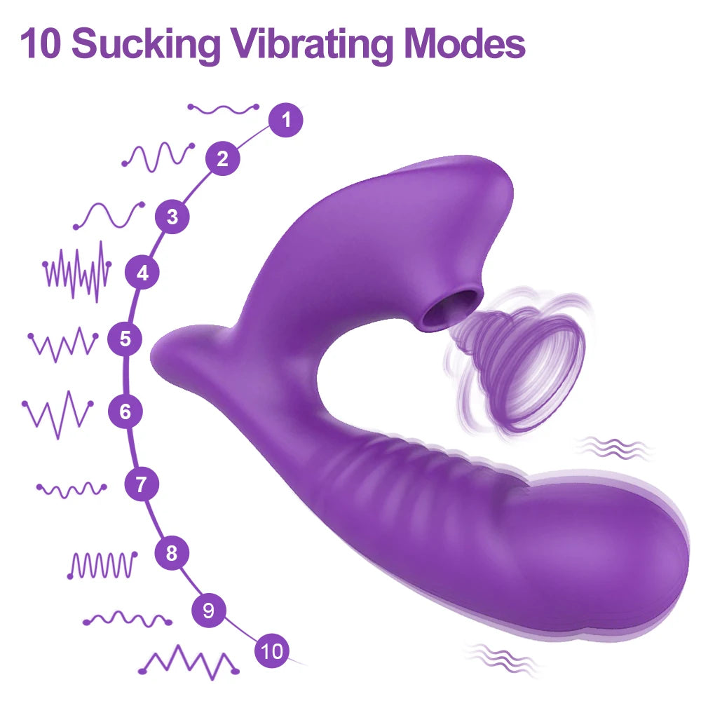Clitoral Sucking Vibrator Female Dildos Sex Toys 10 Speed Mode Suction G Spot Stimulation Masturbation Adult Sex Toys for Women