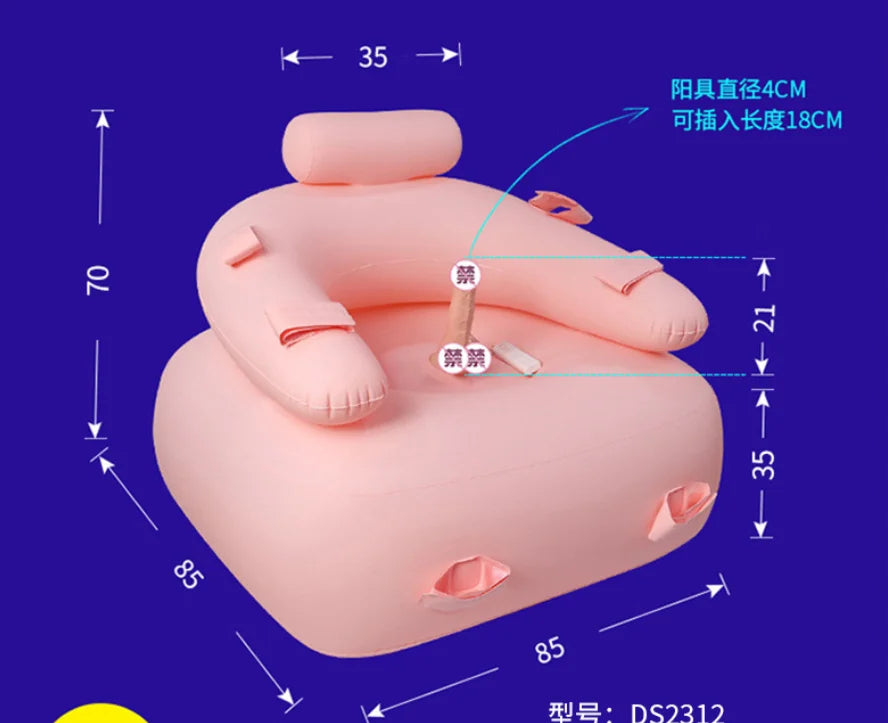Sex Sofa with Dildo with Pump PVC Inflatable bdsm bondage gear Sex Furniture sex toy Erotic Sofa Adult Games Sex Toys For Women