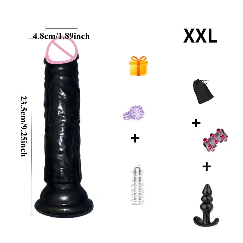 Adult Sex Toys Dildo Adults Fun Jelly Dick Suction Cup Pussy Butt Plug Anal Masturbator Realistic Dildos Safer Sex Products 18+