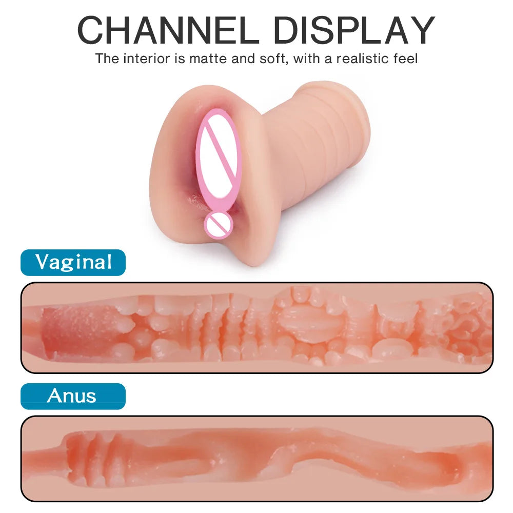 Sex Toys for Men Vagina Male Masturbators Cup Real Pussy Real Vagina Sextoys Silicone Adult Product 3D Realistic Masturbator